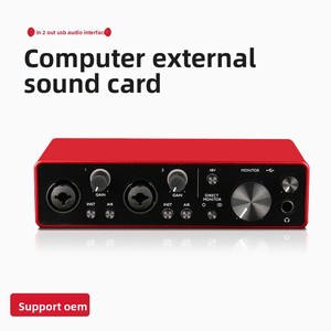 <span class=keywords><strong>Carte</strong></span> <span class=keywords><strong>son</strong></span> d'enregistrement informatique transfrontalière professionnelle pour doublage et livres audio, ensemble d'équipement de mixage audio USB filaire - Product Image 5