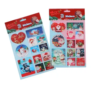 Kerst Decor 3d Sticker Hot Sale Aangepaste Grootte Voor Kinderen