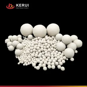Blocco di resistenza all'usura della sfera ceramica allumina 92% ceramica industriale KERUI per l'applicazione della crescita dei cristalli