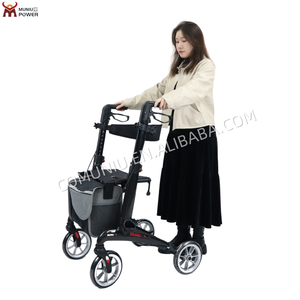 Popular CE Medical Grade Folding Carbon Fiber <strong>Rollator</strong> with Seat <strong>Rollator</strong> <strong>Walker</strong> with Forearm Hand Brake for Disabled Elderly - Product Image 6