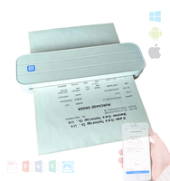 Printer Thermal Portabel A4 210mm 8 Inch Nirkabel Pos Impresora Portatil 80mm Pencetak Struk Faktur Mini Hand Imprimante Label