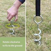 Ensemble d'ancres de Trampoline, fixation de la tente en métal, clou en spirale, vis de sol de camping en plein air, piquets de torsion d'ancrage