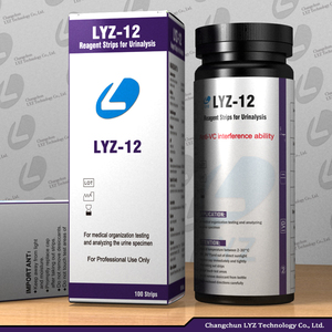 Kit de test rapide vétérinaire chinois, bandelettes de test rapide de microalbumine urinaire à <span class=keywords><strong>12</strong></span> paramètres, instruments d'analyse clinique - Product Image 2
