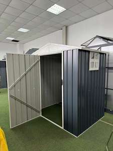 Caseta de Almacenamiento Multiusos para Jardín EG0604-H160-H, Caseta Metálica para Exteriores con Ventana, Caseta de Almacenamiento para Patio Trasero - Product Image 5