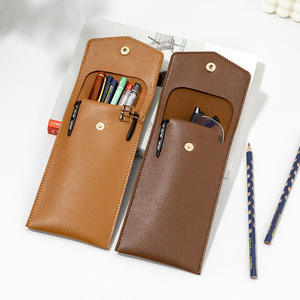 Estuche <span class=keywords><strong>de</strong></span> Bolígrafos <span class=keywords><strong>de</strong></span> PU Personalizado para Negocios, Bolsa <span class=keywords><strong>de</strong></span> Papelería Creativa <span class=keywords><strong>de</strong></span> Gran Capacidad, Almacenamiento Portátil para Bolígrafos y Lápices - Product Image 3