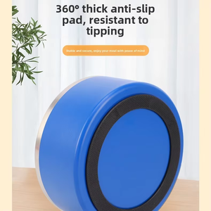 Double Wall SS Dog Bowl Anti-slip Non-tip Pet Feeding Bowl <b>Bite</b>-proof Metal Food Water Dish for Indoor Outdoor Travel - Product Image 4