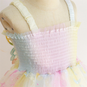 High-quality <strong>Rainbow</strong> Tulle <strong>Wedding</strong> <strong>Dress</strong> for Girl Embroidered Butterfly Wings Girls <strong>Dresses</strong> for Party - Product Image 4