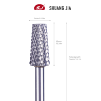 SHUANGJIA accessoires de manucure électrique professionnels 5mm haute qualité carbure foret à ongles sécurité moteur sans balais pour enlever
