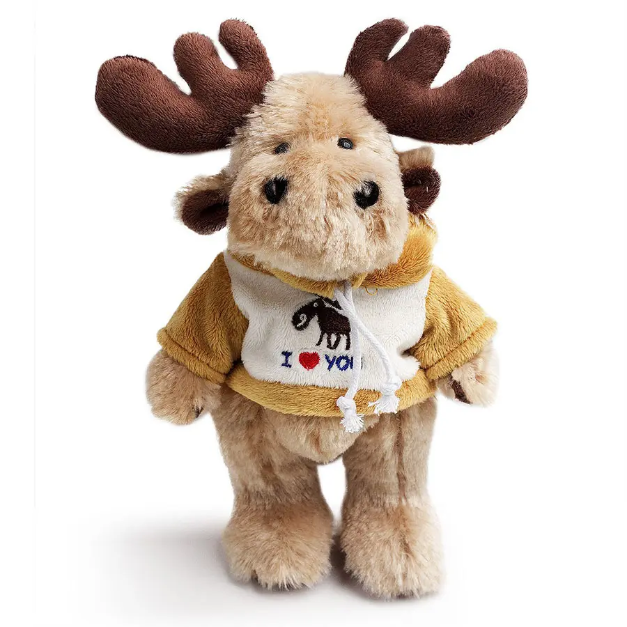 Promotion Gift Custom Design Plush Toy Stuffed Animal Deer with T-shirt