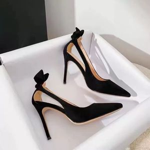 Chaussures de mariage sexy pour femmes à talon aiguille, bout pointu et fermé, confortables et idéales pour l'été - Product Image 5