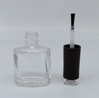 Flacons de vernis à ongles en verre gravé à l'acide, design unique de haute qualité, 10 ml / Taille personnalisée, couleur personnalisée, bouchon en verre et plastique