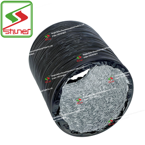 Tubo Flessibile Retrattile a 3 Strati in PVC Nero e Foglio di Alluminio per Sistema di Ventilazione <span class=keywords><strong>Cappa</strong></span> Cucina - Product Image 4