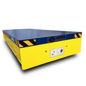 10t 20t 30t में उपलब्ध कारखाने के निर्माण के लिए ठोस टायर के साथ नया निर्मित लचीला स्टीयरिंग ट्रैकलेस ट्रांसफर ट्रॉली/कार्ट - Product Image 5