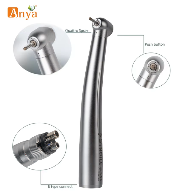 High-Speed Air Turbine Dental Handpiece with Electric E-Generator Lab Instruments Metal and Steel Material Low Price