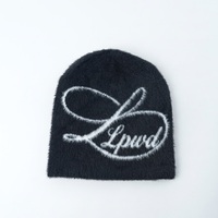 Nouveau design – Bonnet en maille jacquard à motif lettres Moahir – Personnalisez votre propre logo – Bonnets classiques d'hiver