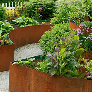 Factory Customization Corten Steel Flexible Lawn <b>Edge</b> Raised Grass Bed Garden <b>Edge</b> Lawn Border Landscape Retaining Wall - Product Image 3