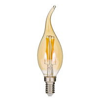 Bombillas LED de Filamento Estilo Clásico de 1W 2W 4W 6W, C35 E12 E14, Mini Bombillas LED Tipo Vela para Lámparas de Araña, Lámparas Colgantes, Ventiladores de Techo y Candelabros