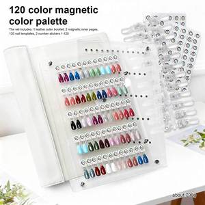 Livre d'échantillons magnétique portable pour vernis à ongles, avec pointes transparentes amovibles, catalogue de gel pour salon de manucure - Product Image 4