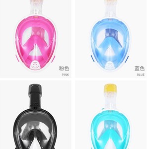 Masque facial intégral en verre trempé de 4,0 mm, silicone, plongée en apnée, sports nautiques, adulte, universel, sac en filet - Product Image 5