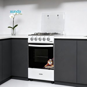 Xunda - Cocina de Gas Independiente con <span class=keywords><strong>Horno</strong></span> Integrado de 500 mm, Color Blanco, 4 Quemadores de Gas, Precio Económico - Product Image 1