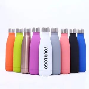 ขวดน้ำสแตนเลสทรงโคล่าสำหรับเล่นกีฬาและกิจกรรมกลางแจ้ง ลดราคาพิเศษ - Product Image 1