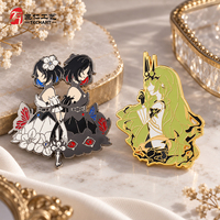 Badges métalliques personnalisés, épingles en émail anime, épingles en émail dur pour collection de jeux, broche mignonne de dessin animé, cadeau.