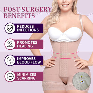 <span class=keywords><strong>Faja</strong></span> reductora de cintura posparto <span class=keywords><strong>colombiana</strong></span> BBL, fajas reductoras de alta compresión, ropa moldeadora transpirable en rojo - Product Image 2