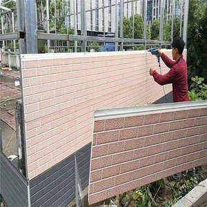 16mm Building Material Metal Siding <strong>Panels</strong> Exterior Wall Decoration <strong>Polyurethane</strong>/ PU <strong>Sandwich</strong> Wall <strong>Panel</strong> for Mobile Toilet - Product Image 1