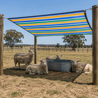 Filet d'ombrage coloré en HDPE pour poulailler, ferme d'élevage, poulailler, filet de refroidissement, protection solaire, abri pour animaux