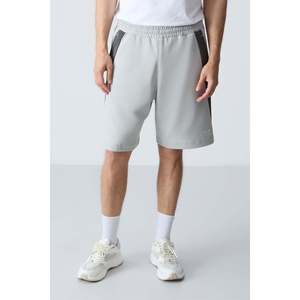 Shorts basiques pour hommes en coton texturé épais et doux, coupe standard - 81280 - Stone - Product Image 1