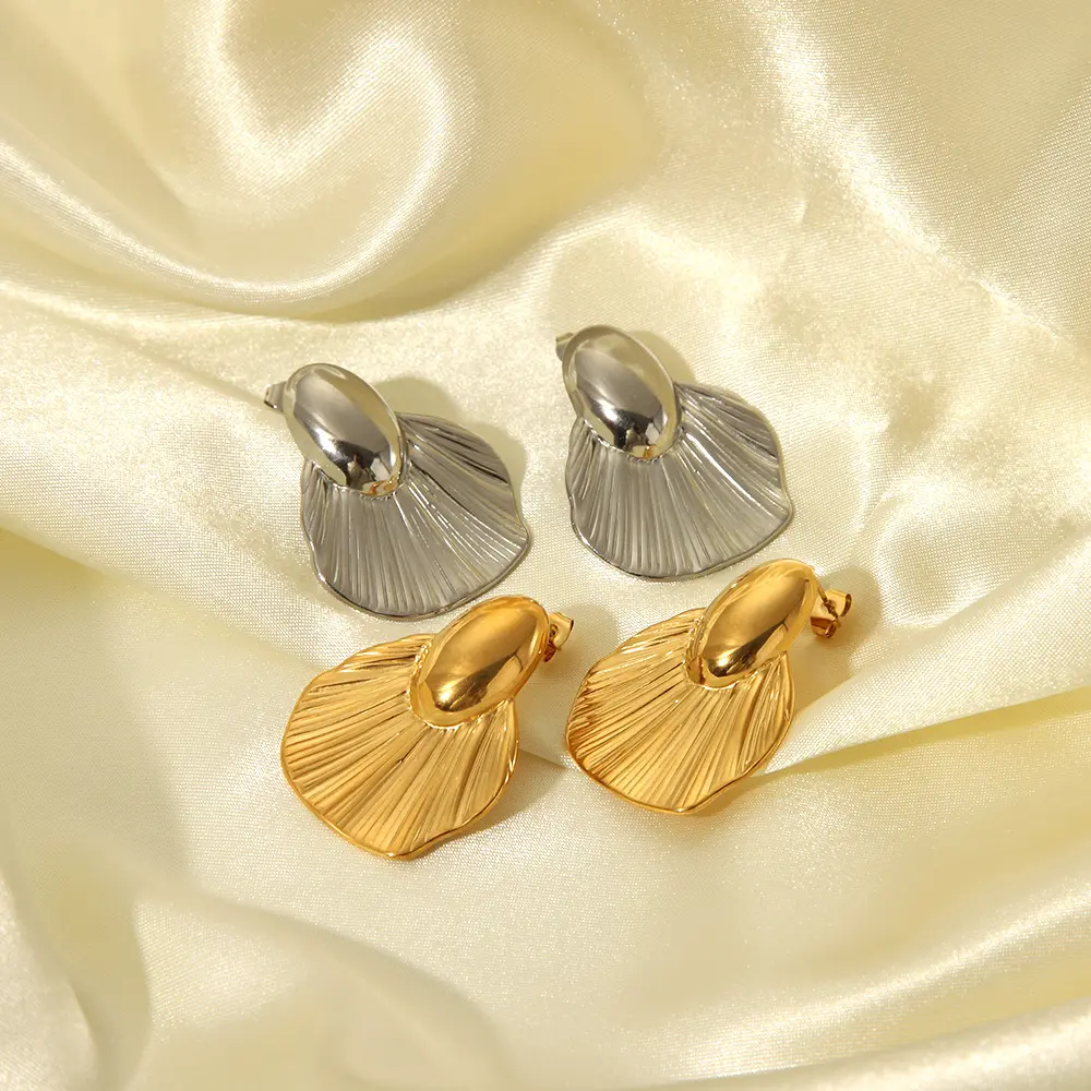 2405 yiyi neue Ohrringe 18 Karat vergoldet einfache Edelstahl Basic Damen gemischten Schmuck Großhandel