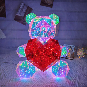 Osito de Peluche Colorido y Brillante, Regalo para el Día de San Valentín, Regalo Navideño Creativo y Brillante para Niños - Product Image 5