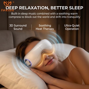 PAKISS Eye Massager with 6 Modes-with Heat, Air Pressure,<b>Vibration</b>&Music,Timer Function for Sleep Aid,Ideal for Home/Travel/Gift - Product Image 5