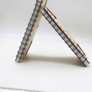 Carnet en bambou moderne avec logo imprimé en sérigraphie - Cadeau promotionnel écologique personnalisé pour étudiants et entreprises - Product Image 4