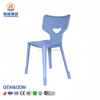 Chaise ergonomique empilable moderne pour salle de formation, bibliothèque, université, école, chaise d'étudiant collaborative