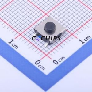 TS-1157A-031E Tactile Switch SMD-4P,6.2x6.2mm Switch Single Pole Single Throw Round Button 2.6N Vertical Mount - Product Image 1