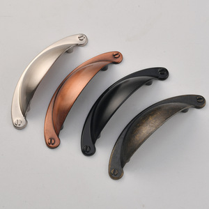Furniture Handle Oval Zinc Alloy <b>Drawer</b> Pull Black Bronze Copper <b>Silver</b> Durable Chinese Style - Product Image 3