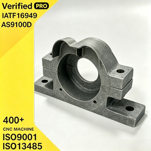 Soporte de Rodamiento Dividido Mecanizado, Base de Rodamiento de Abrazadera de Dos Piezas, Bloque de Aluminio Billet, Asiento de Eje con Brida de Precisión, Fundido CNC - Product Image 1