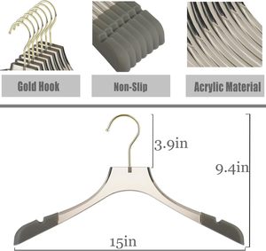 Wholesale <b>Hanger</b> Customized LOGO Suit Coat <b>Hanger</b> Plastic <b>Hangers</b> for Clothing Store - Product Image 4