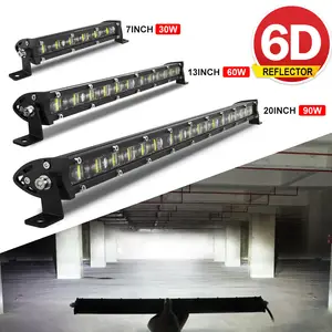 NAO Venta al por mayor de alta potencia <span class=keywords><strong>4X4</strong></span> Led Road Light Bar para coches camiones ATVs 20 pulgadas 7 pulgadas 6D Spot Combo Beam Land Cruiser - Product Image 1