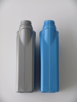 Bouteille d'huile moteur en plastique personnalisée avec fenêtre de visualisation, emballage d'huile moteur, bouchon inviolable en HDPE