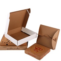 Boîte d'emballage alimentaire personnalisée 10 12 14 18 24 pouces boîte d'emballage en papier ondulé pour pizza