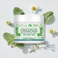 Crème de soulagement instantané CHILLFLEX |   Crème de massage à base de plantes pour le soulagement des douleurs articulaires et musculaires au menthol, pour le soin des articulations.