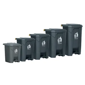ถังขยะทนทานขายส่งสนับสนุนที่กําหนดเอง OEM ODM รีไซเคิลกลางแจ้งที่แข็งแกร่งเหยียบถังขยะมือถือถังขยะถังขยะ