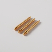 Goupille de positionnement de précision en laiton sur mesure, usinée CNC, avec filetage extérieur, épaule et pointe conique, pour quincaillerie de gabarits et de dispositifs d'automatisation