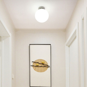 Wabi-sabi Minimalist Glass <b>Ceiling</b> <b>Light</b> Modern Design for Simple Living Room Bedroom Balcony Entryway Hallway Walk-in Closet - Product Image 4