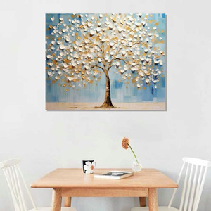 Decoración de Pared <span class=keywords><strong>con</strong></span> Dinero Dorado, <span class=keywords><strong>Pintura</strong></span> Acrílica Pintada por Batya Whisper, Árbol Genealógico - Product Image 3