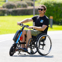 ELESMART A6 36V 500W Vélo électrique à assistance manuelle avec batterie au lithium 12.8AH/16AH, frein à disque double, pour fauteuil roulant manuel, utilisation extérieure