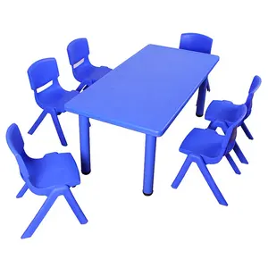 Tavolo in plastica Per Bambini tavolo di apprendimento colorato rettangolo tavolo KT102