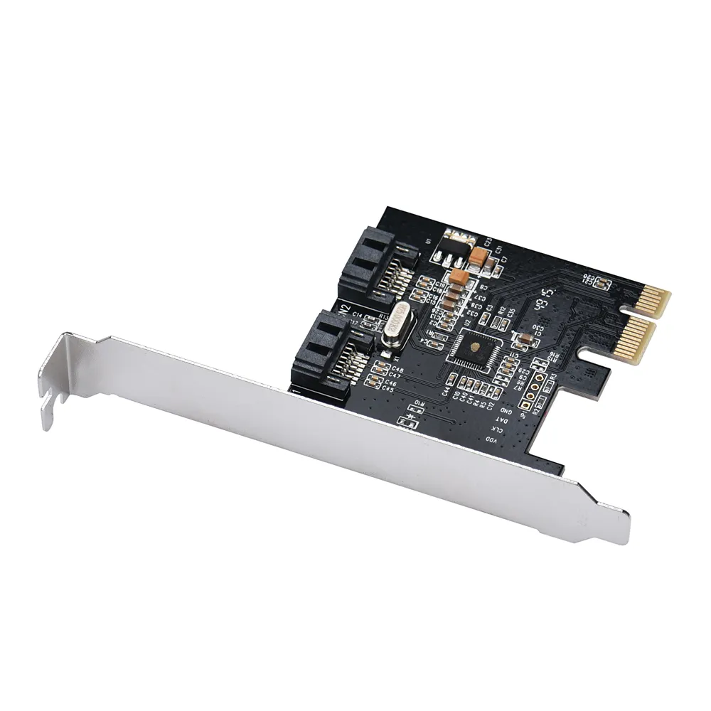 Main Control Chip ASM1061 Desktop PCI-e to Sata3.0 Expansion Card 6GB 2 Port SATA Interface